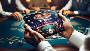 Mobile app interface showing CS2 markets and live blackjack